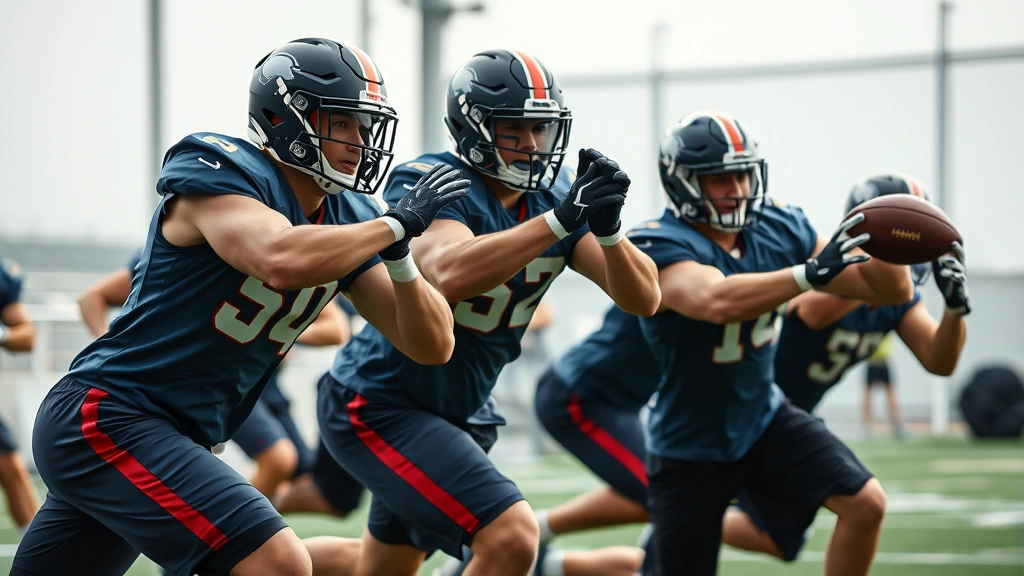 Elite athletes demonstrating explosive power and dynamic movement during professional football training capturing athletic conditioning and intense physical exertion in motion