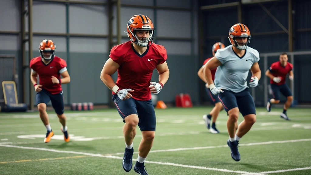 Elite athletes demonstrating professional football conditioning, showing cardiovascular fitness and athletic movement patterns during competitive training session